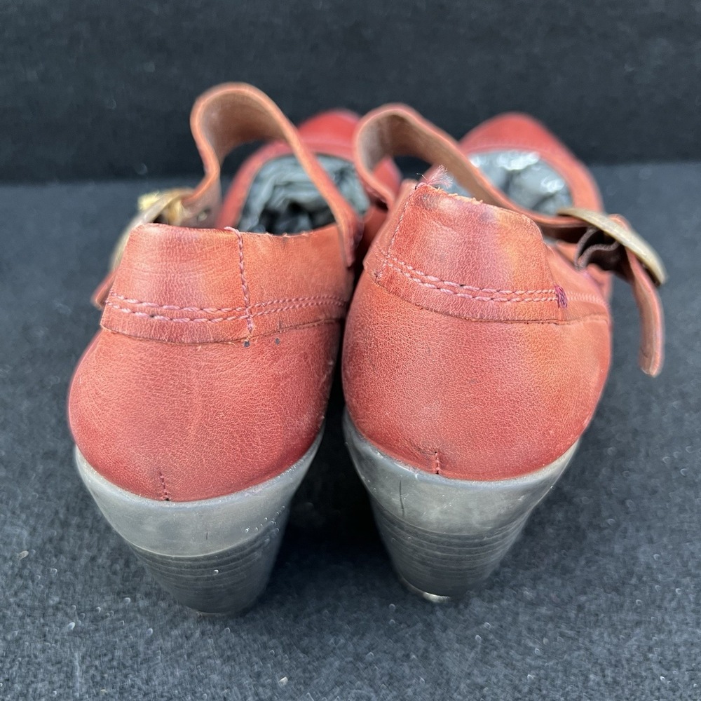 PIKOLINOS Shoes Mary Jane Pumps Gandia Arcilla Burgundy Leather Women's 40/9.5 - Picture 5 of 8